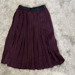 Rachel Comey Pleated Plum/Burgundy Skirt size 4 NWT